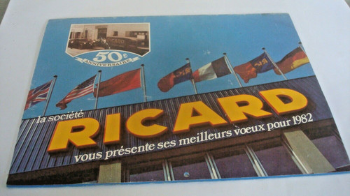 Ricard calendrier 1982 pour - ricard,