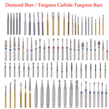 AZDENT Dental Diamond Tungsten Carbide Burs Drill FG for High Speed Handpiece