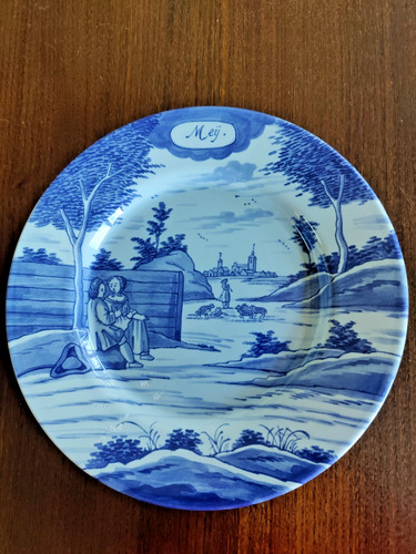 Ancienne assiette décorative - ancienne,