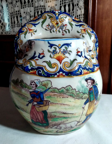 Vase festonné faience - festonné, desvres