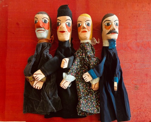 Lot marionnettes anciennes - marionnettes,