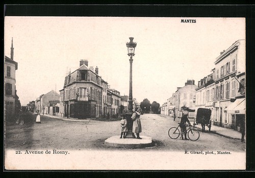 Cpa mantes avenue - de, rosny
