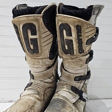 Gaerne SG10 White Motocross Boots Size 14 US Racing Big G *READ*