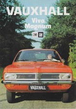 Catalogue Brochure Vauxhall Viva / Magnum 01/1975 Belgique en flamand / vlaams