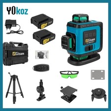 ✅ Gismo 4D Niveau Laser 16 Lignes 360° Auto-Nivelant avec Trépied + Valise