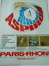Advertising 1964 Les aspirateurs cireuses Paris Rhône