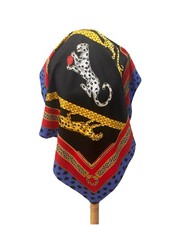 Magnifique Foulard Must De Cartier En Soie, Must De Cartier Silk Scarf 