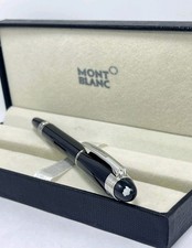 Montblanc Starwalker Roller Black Body + Silver Clips Ballpoint Pen I Black Ink