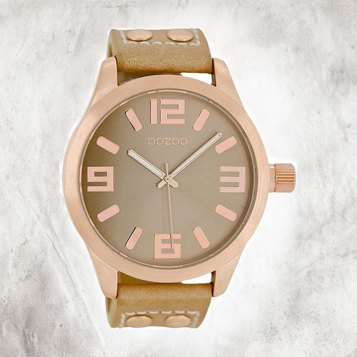 Oozoo cuir montre - cuir, pour