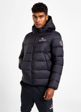 Napapijri Anders Hooded Puffer Coat  Mens  Baffel Jacket Black