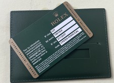 Rolex Oyster Submariner Kermit 16610LV / 2006 Guarantee And Wallet