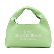 MARC JACOBS The Sack Bag Lime Green Leather Top Handle Designer Handbag Purse