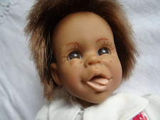 POUPEE EXPRESSIVE CORPS CHIFFON   VINTAGE JESMAR MADE IN SPAIN  30CM