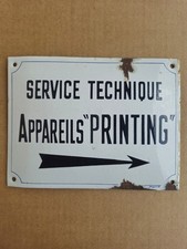 Plaque émaillée bombée