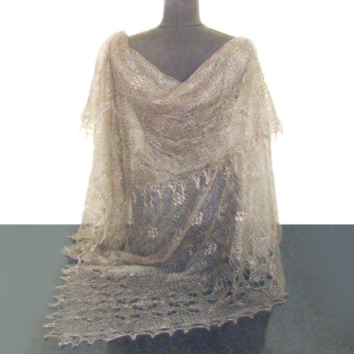 Chale beige cendre cadeau - -,