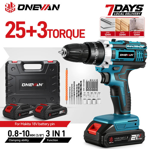 Perceuse sans fil - onevan, 25+3