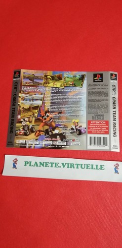 Jaquette arrière crash team - crash,