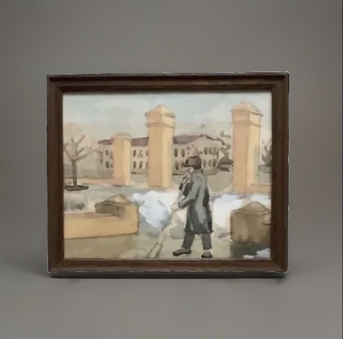 Tableau ancien aquarelle