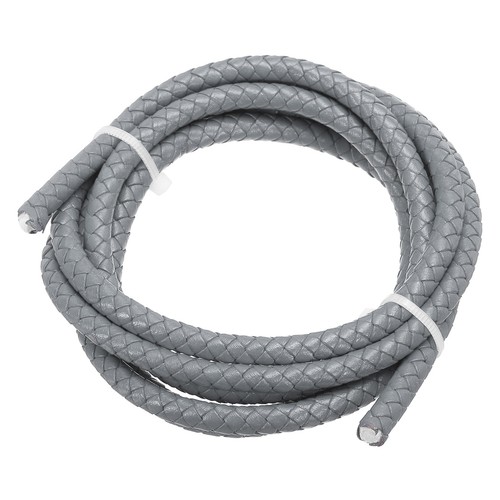 Cordon cuir tressé 6mm - , pour