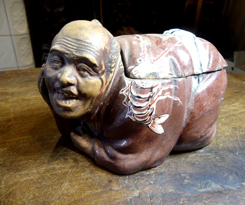 Peu courant pot tabac décor - pot, a