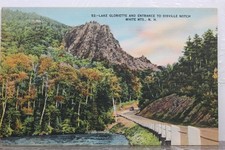 New Hampshire NH White Mountains Dixville Notch Lake Gloriette Entrance Postcard