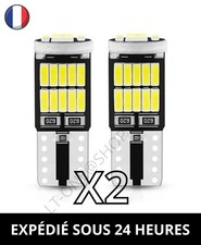 2 X Ampoules Led W5W T10 Can Bus 4014 SMD 12V 6000K Blanc Voiture