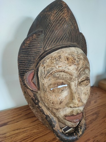antique african art Punu mask 