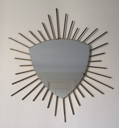 Ancien miroir soleil - soleil, en