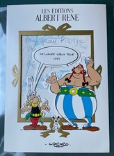 CARTE DE VOEUX UDERZO ASTERIX 1991 Dim 13*20 Cm Parfait état ED ALBERT RENE RARE