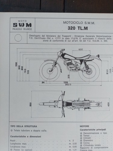 Swm 320 carte originale - m,