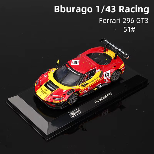 Bburago ferrari 296 gt3 - bburago,