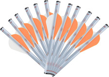 12 Pack NAP Quickspin Archery Fletch 2'' Arrow Vanes Shrink Fletch Stretch