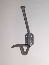 Patère ancienne - en métal et bois - porte manteau / chapeau vintage - atelier