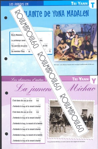 Tri yann fiches atlas - yann, 2