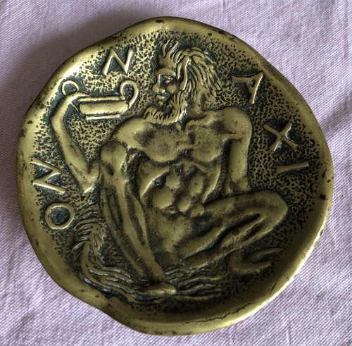 Ashtray cup empty bronze - -,