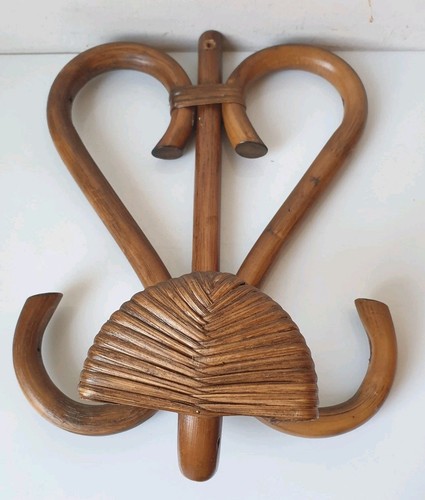 Porte manteau bambou - manteau, rotin