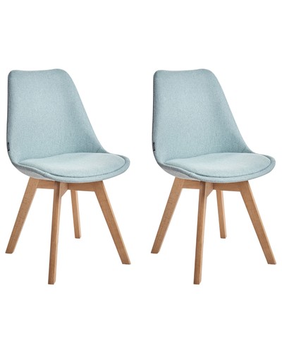 Lot chaises tissu - 2,