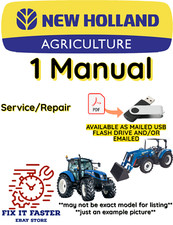 NEW HOLLAND TC33D TRACTOR MANUAL SERVICE REPAIR SHOP PDF USB