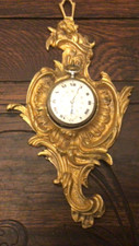 19th century watch holder - gold metal - rock style poster