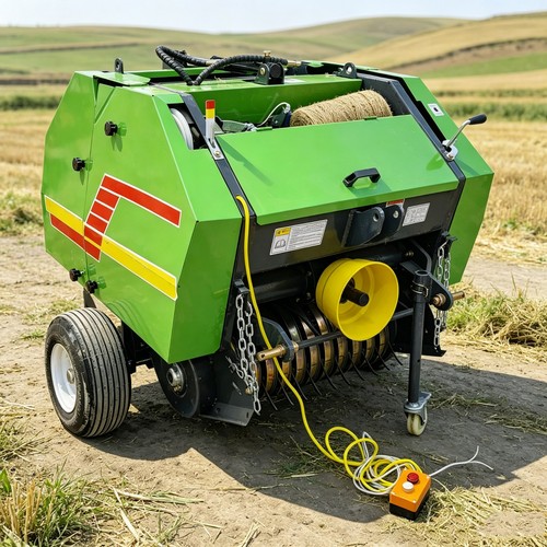 Trailed hay straw - straw, baling