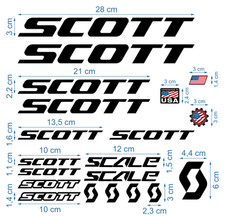 Scott Decals Stickers Bicycle Graphic Car Collant Decal Adesivi