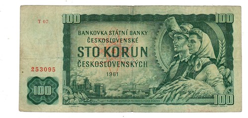 Czechoslovakia billet 100 - czechoslovakia,
