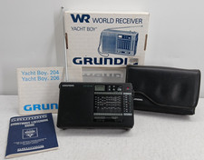 Grundig World Receiver Yacht Boy 206 with Manual Box Case Guide Short Wave Radio