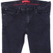 Hommes HUGO BOSS 734 Ajusté Straight Élasthanne Gris Jeans W34 L30