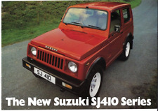 Suzuki SJ 410 1982-1983 UK Market Sales Brochure 410, 410V & 410Q