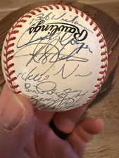 (30) 1999 Milwaukee Brewers Team-Signed Baseball-Nomo, Abbott, Campbell Beckett