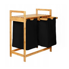 Panier à linge en bambou deux