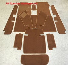 Équipement Tapis pour Mercedes W111 Cabriolet Flachkühler 10tlg Cognac Velours