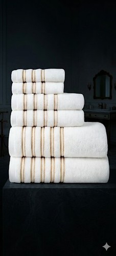 Lot serviettes bain en - 6,
