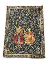 1209 CONCERT French Wall Hanging Tapisserie Du Lion Des Flandres 25x18 Inches